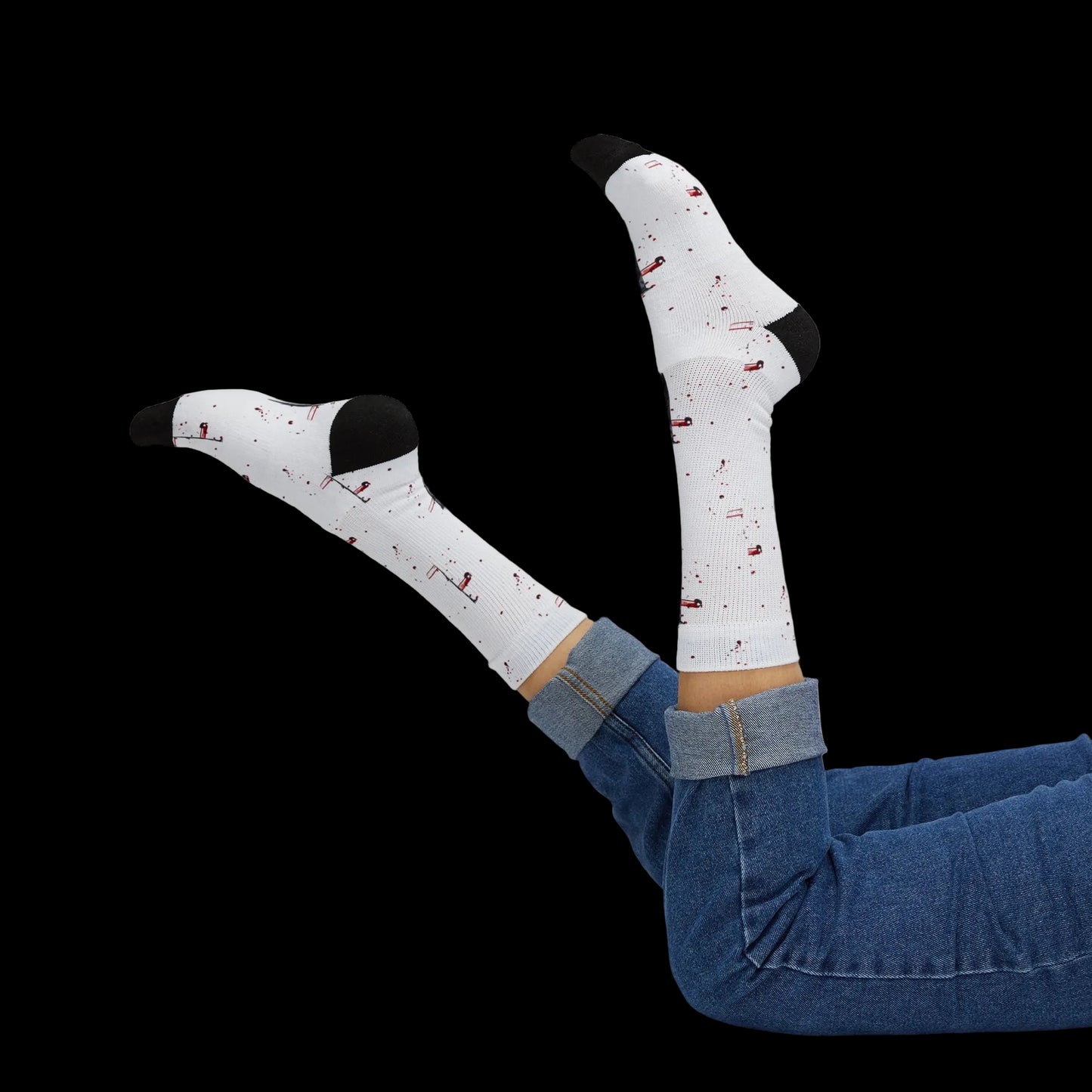 Nail Cross Socks - (AOP)
