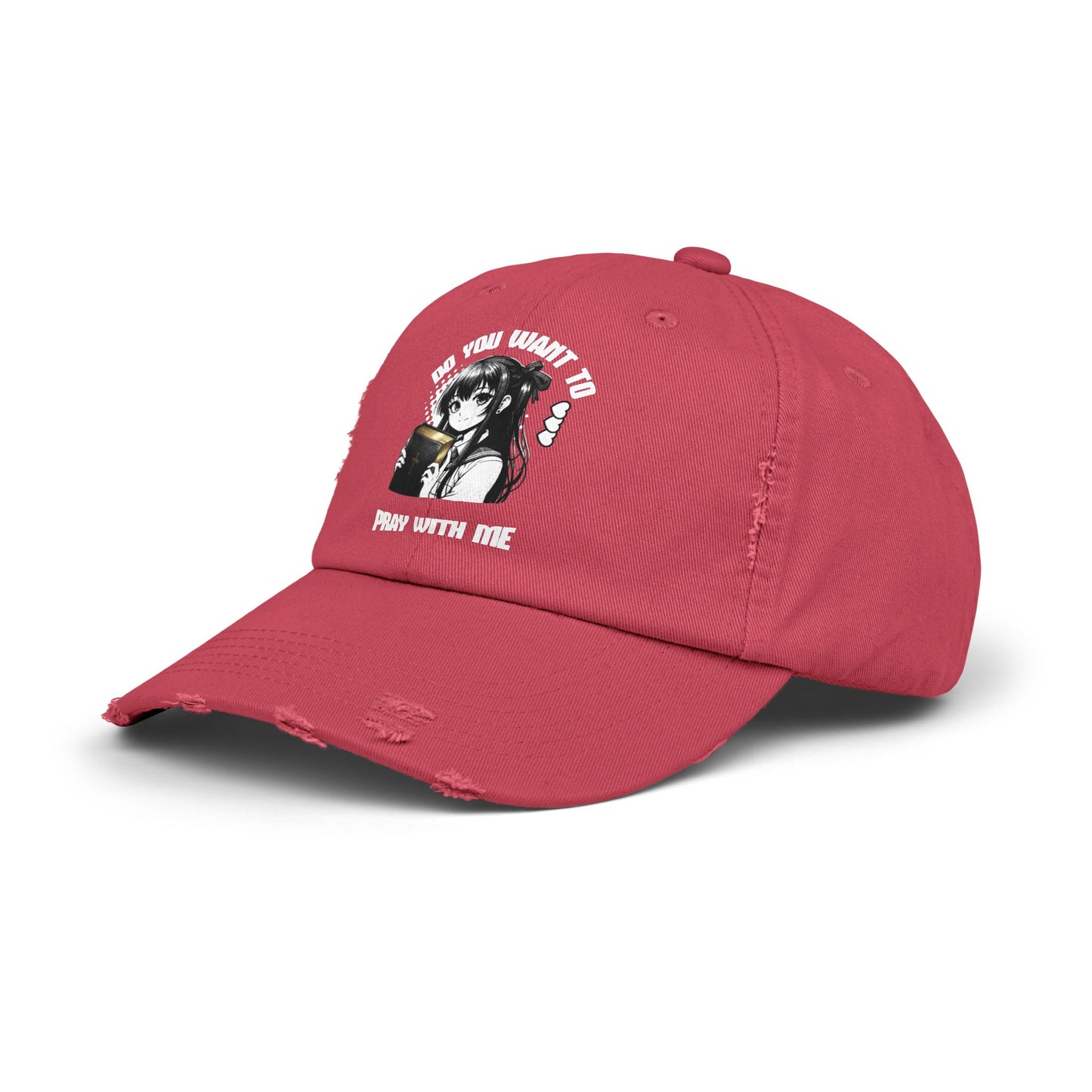Wanna Pray With Me - Distressed Hat