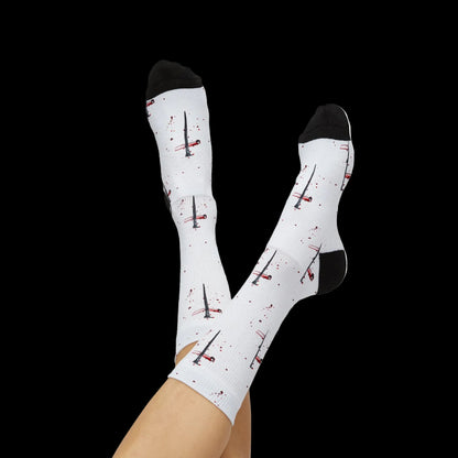Nail Cross Socks - (AOP)